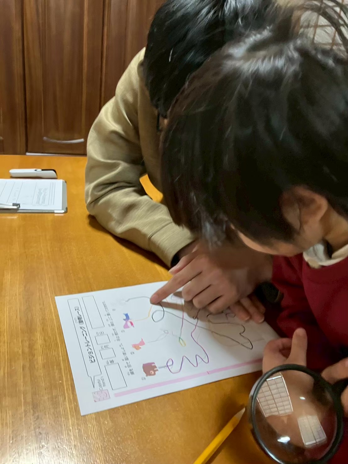 集中して学習に取り組む様子